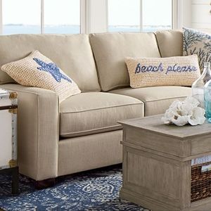 Pottery Barn coastal throw pillow case